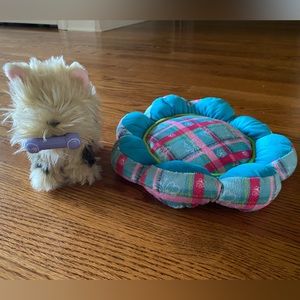 Like New American Girl dog, bone, and dog bed